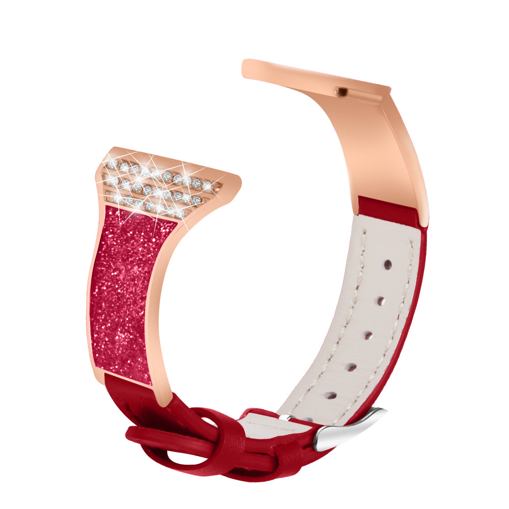 For TicWatch Pro GTX Rhinestones Decor Ceramic+Cowhide Leather Strap Replacement Watchband For TicWatch Pro GTX Rhinestones Decor Ceramic+Cowhide Leather Strap Replacement Watchband